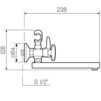 Смеситель для ванны РМС SL117-142E