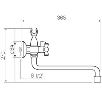 Смеситель для ванны РМС SL118-140