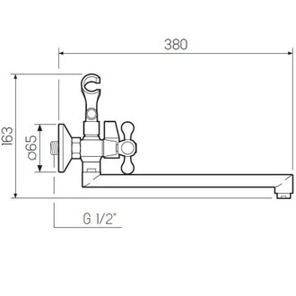 Смеситель для ванны РМС SL65-140EK 